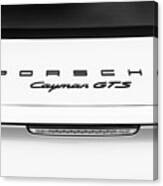 Porsche Cayman Gts Monochrome Canvas Print