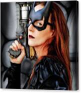 Portrait Of A Bat Woman Canvas Print