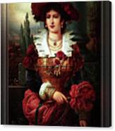 Portrait Of A Noble Lady By Franz Seraph Russ Old Masters Classical Art Reproduction Canvas Print