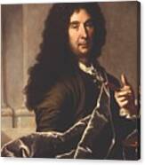 Portrait Of Charles Le Brun  1619-1690  ' Cropped Canvas Print