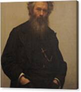 Portrait Of Ivan Shishkin Canvas Print