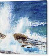 Pounding Surf Canvas Print