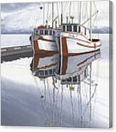 Powell River Fishing Boats Canvas Print