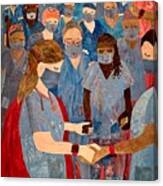 Power Of Nursing Through Prayer Canvas Print