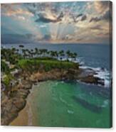 Powerful Clouds Over Crescent Bay Canvas Print