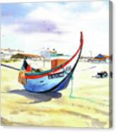 Praia De Mira Portugal Painting Canvas Print
