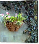 Pretty Flower Basket Canvas Print