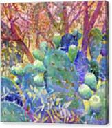Prickly Patch-pastel Colors Canvas Print