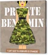 Private Benjamin - Alternative Movie Poster Canvas Print