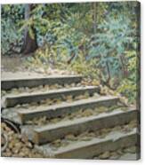 Prospect Park Stairway 1982 Canvas Print