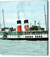 Ps Waverley Paddle Steamer 1977 Canvas Print