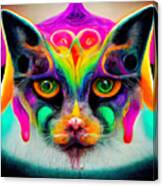 Psychedelic Cat, 02 by AM FineArtPrints