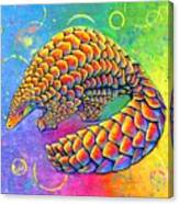 Psychedelic Pangolin Canvas Print