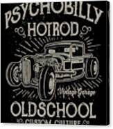Psychobilly Hotrod Oldschool Canvas Print