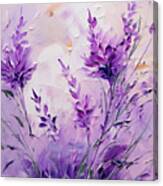 Purple Elegance - Purple Art Canvas Print