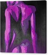 Purple Plaits And Panties Canvas Print