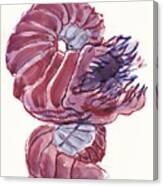 Purple Worm Canvas Print