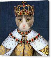 Queen Cat Elizabeth I Canvas Print