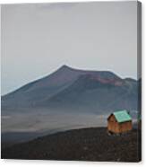 Quietnes On Top Of The Volcano Canvas Print