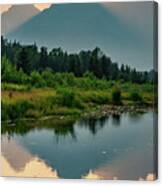 Radiant Peaks Of Grand Teton National Park Canvas Print
