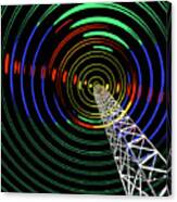 Radio Waves From Tower 12 Var 9 Canvas Print