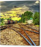 Railroad Sunset Canvas Print