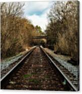 Railroad Track Curve Canvas Print