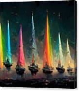 Rainbow Fleet Canvas Print