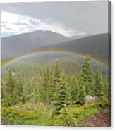 Rainbow In The Valley Canvas Print
