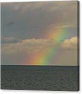 Rainbow On The Salish Sea Canvas Print