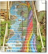 Rainbow Stairs Canvas Print