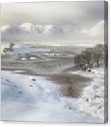 Rannoch Moor Winter Canvas Print