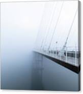 Ravenel Bridge Morning Fog Canvas Print