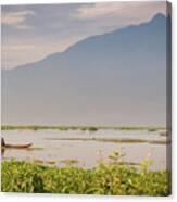 Rawapening Lake In Central Java With Mist In The Distance Canvas Print