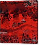 Red And Black Improvisation 970 Canvas Print