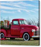 Red Chevy Canvas Print