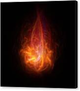 Red Flame Canvas Print