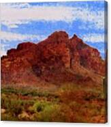 Red Mountain On The Move Canvas Print