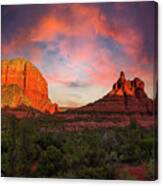 Red Rocks At Sunset Canvas Print