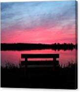 Red Sky Sunset Canvas Print