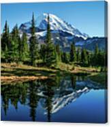 Reflection Pond, Mount Rainier Canvas Print