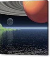 Reflections Of Saturn Canvas Print