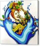 Refresh Carmen Miranda Mural Art Canvas Print
