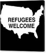 Refugees Welcome Usa Canvas Print