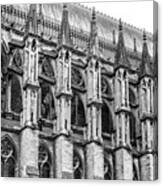 Reims Cathedral Flying Buttresses Canvas Print