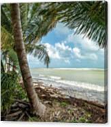 Relaxing Under The Palms, Loiza, Puerto Rico Canvas Print