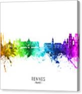 Rennes France Skyline #18 Canvas Print
