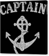 Retro Captain Of The Ship Canvas Print