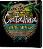 Retro Catalina Wine Mixer Canvas Print