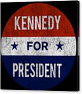 Retro Kennedy For President Jfk 1960 Canvas Print